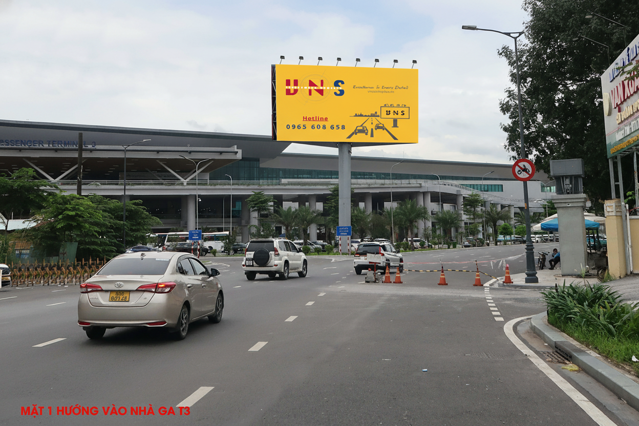 Pano 3 mặt lối vào sân đậu ô tô